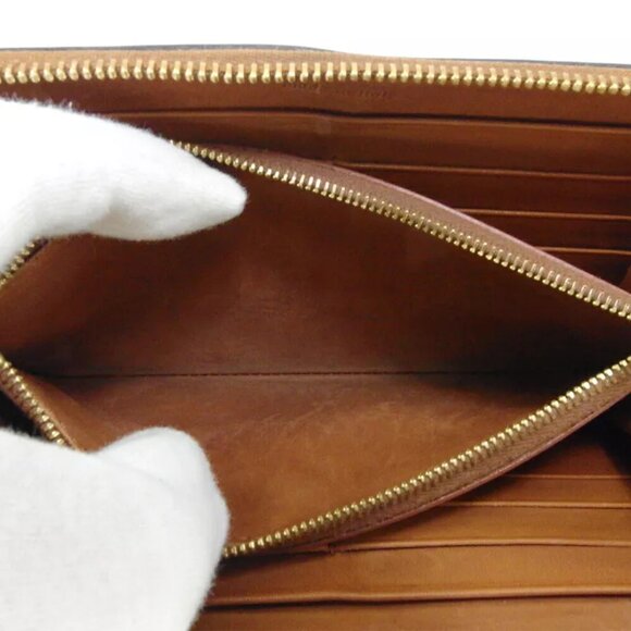 CELINE wallet logo leather used Authentic - Picture 9 of 9